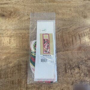California Country Vintage 80’s Cross Stitch Kit Door Knob Sign Christmas Joy